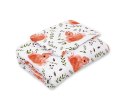 Komplet pościeli dla niemowląt z wypełnieniem 2-cz 75x100cm NEWBORN - wiewiórki