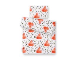 Komplet pościeli dla niemowląt z wypełnieniem 2-cz 75x100cm NEWBORN - wiewiórki