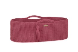 Kosz Mojżesza BOHO bawełniany Handmade z materacykiem - blossom