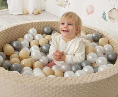 Suchy basen minky H-30 cm z piłkami 200szt.- różowy Suchy basen minky H-30 cm z piłkami 200szt.- różowy