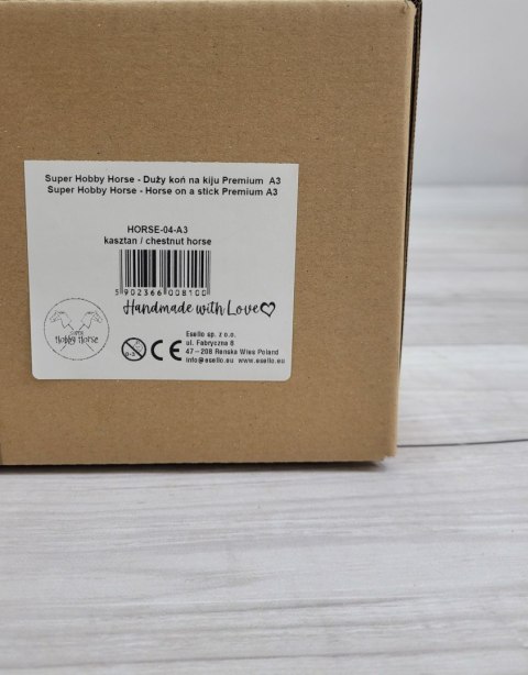 Hobby Horse Duży koń na kiju Premium - kasztan A3 Hobby Horse Duży koń na kiju Premium - kasztan A3