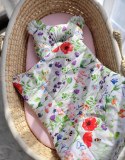 Kołderka z wypełnieniem i poduszka profilowana Miś - zestaw 2cz. - łąka
