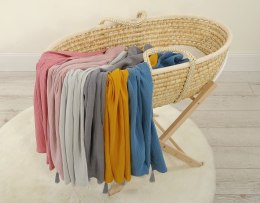 Muślinowy kocyk dla niemowląt z chwostami - antracyt