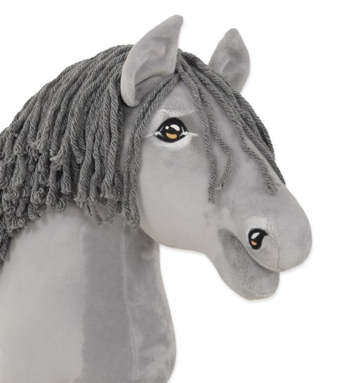 Hobby Horse Duży koń na kiju Premium - siwy z siwą grzywą A3 Hobby Horse Duży koń na kiju Premium - siwy z siwą grzywą A3