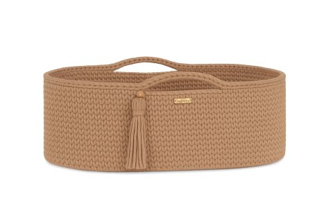 Kosz Mojżesza BOHO bawełniany Handmade z materacykiem - sand Kosz Mojżesza BOHO bawełniany Handmade z materacykiem - sand
