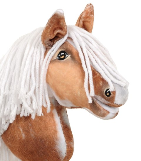 Hobby Horse Mały koń na kiju Premium - srokaty tobiano z białą grzywą A4 Hobby Horse Mały koń na kiju Premium - srokaty tobiano z białą grzywą A4