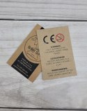 Hobby Horse Mały koń na kiju Premium - tarantowaty biało-brązowy z białą grzywą A4