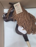 Hobby Horse Mały koń na kiju Premium - western ciemnogniady z ciemną grzywą A4