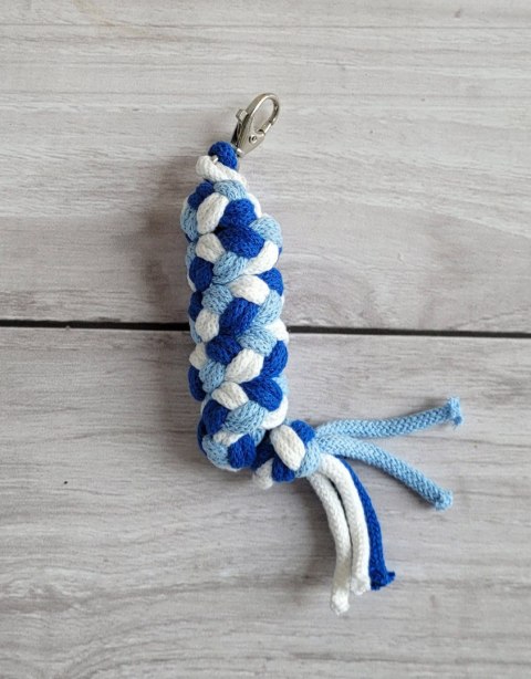 Uwiąz dla Hobby Horse ze sznurka - błękit/ chaber/ biały Uwiąz dla Hobby Horse ze sznurka - błękit/ chaber/ biały
