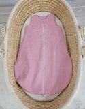 Muślinowy śpiworek dla dzieci zaokrąglony S 0-6 mcy letni TOG 1.0 - pastel pink