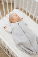 Muślinowy śpiworek dla dzieci zaokrąglony S 0-6 mcy letni TOG 1.0 - szary