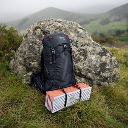 NC17103 KARIMATA SKŁADANA TURYSTYCZNA Z PODBICIEM ALUMINIOWYM + XPE 195 CM POMARAŃCZOWA NILS CAMP