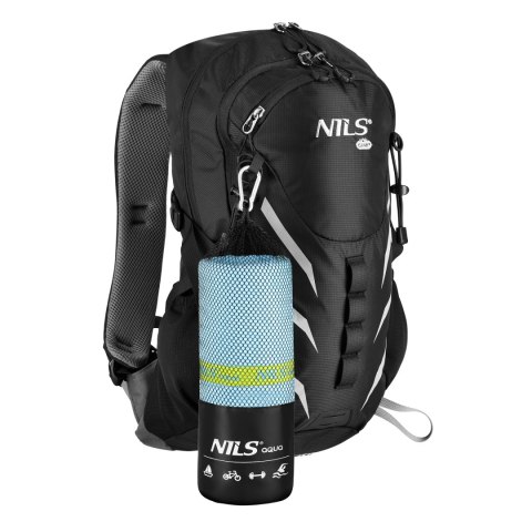 NAR12 JASNONIEBIESKI RĘCZNIK Z MIKROFIBRY 180x100 cm NILS AQUA NILS AQUA