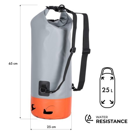 NC17108 PLECAK WODOODPORNY 25L POMARAŃCZOWY NILS CAMP