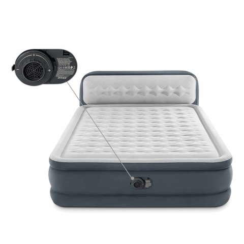 Materac dmuchany 236x152x46 cm z wbudowaną pompką elektryczną INTEX 64448