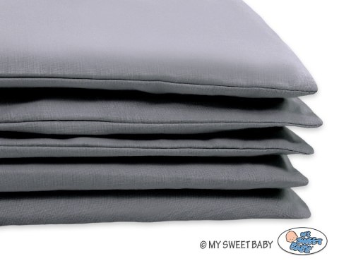 Pościel dla dzieci 2-częsci 135x100 cm- poszewki na poduszkę i na kołderkę - antracyt