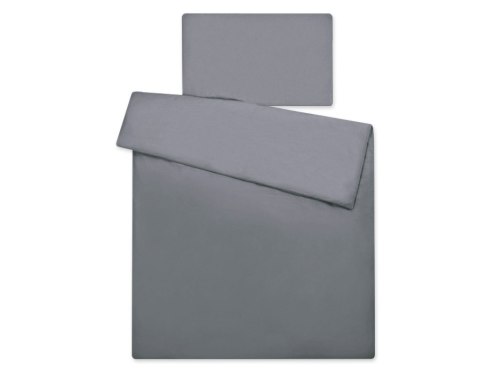 Pościel dla dzieci 2-częsci 135x100 cm- poszewki na poduszkę i na kołderkę - antracyt