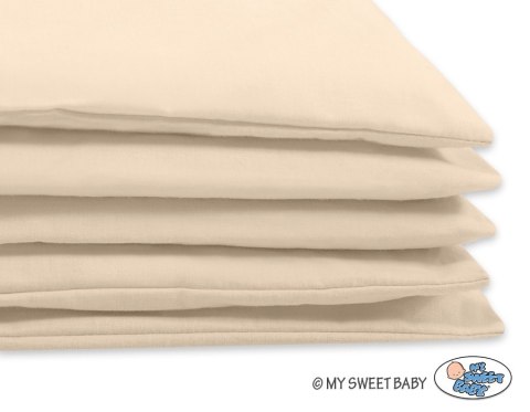 Pościel dla dzieci 2-częsci 135x100 cm- poszewki na poduszkę i na kołderkę - beżowa