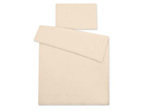 Pościel dla dzieci 2-częsci 135x100 cm- poszewki na poduszkę i na kołderkę - beżowa