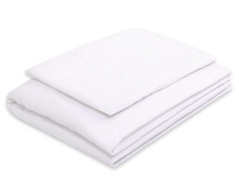 Pościel dla dzieci 2-częsci 135x100 cm- poszewki na poduszkę i na kołderkę - biała