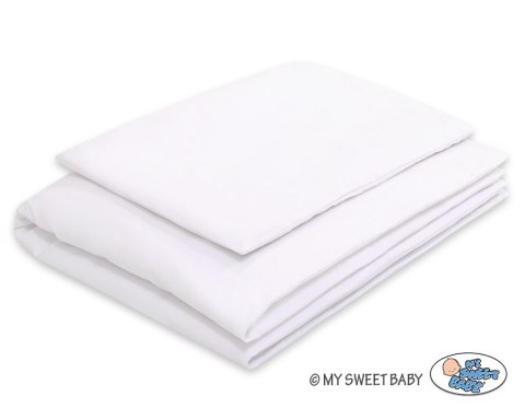 Pościel dla dzieci 2-częsci 135x100 cm- poszewki na poduszkę i na kołderkę - biała