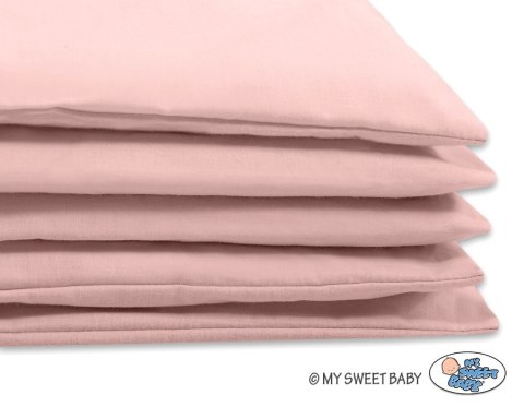 Pościel dla dzieci 2-częsci 135x100 cm- poszewki na poduszkę i na kołderkę - brudny róż