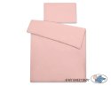 Pościel dla dzieci 2-częsci 135x100 cm- poszewki na poduszkę i na kołderkę - brudny róż