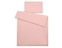 Pościel dla dzieci 2-częsci 135x100 cm- poszewki na poduszkę i na kołderkę - brudny róż