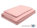 Pościel dla dzieci 2-częsci 135x100 cm- poszewki na poduszkę i na kołderkę - brudny róż