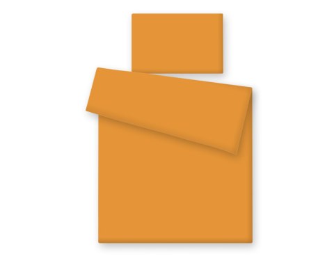 Pościel dla dzieci 2-częsci 135x100 cm- poszewki na poduszkę i na kołderkę - musztardowa