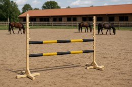 Przeszkoda skokowa do Hobby Horse 120cm, belka czarno-złota