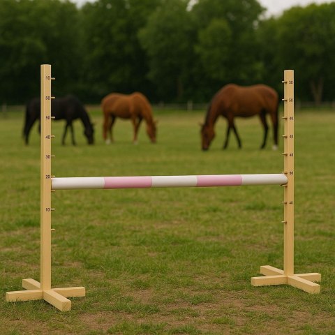 Przeszkoda skokowa do Hobby Horse 120cm, belka jasny róż