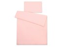 Bawełniana pościel dla dzieci 2 części poszewki na poduszkę i na kołderkę 135x100 - pudrowy róż