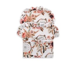 Becik dla lalek otulacz wiązany - łapacze snów kwiatowe