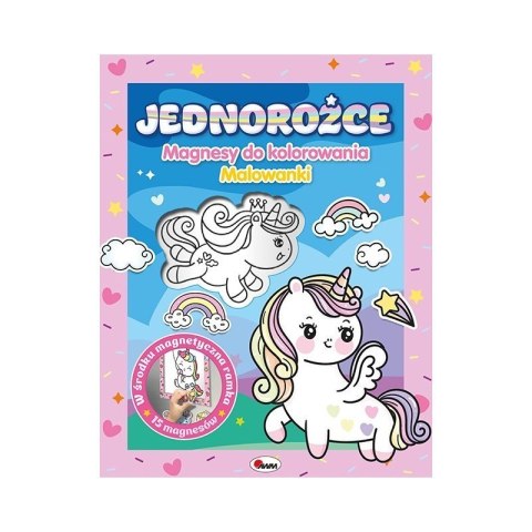 Magnesy do kolor. jednorożce AWM WYDAWNICTWO