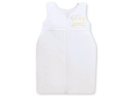 Śpiworek dla dzieci bawełniany M 6-12 mcy TOG 2.5 całoroczny ocieplany - Little Princess biały