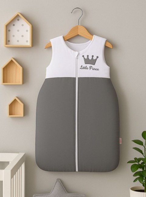 Śpiworek niemowlęcy- Little Prince/Princess antracyt