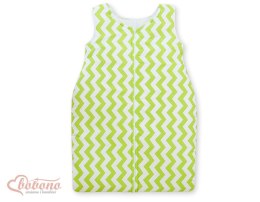 Śpiworek niemowlęcy- Simple chevron zielony