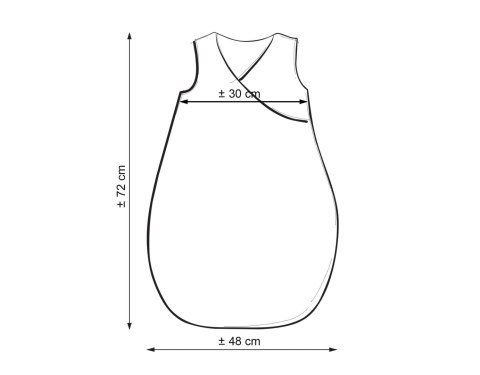 Śpiworek niemowlęcy całoroczny ocieplany 75 cm- plac budowy