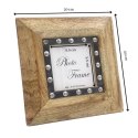 Drewniana ramka na zdjęcia 30071 - format zdjęcia 10x10cm