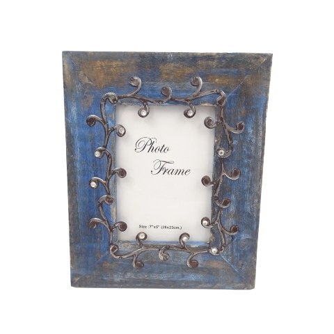 Drewniana ramka na zdjęcia Blue - 28893 - format zdjęcia 18x13cm