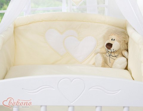 Ochraniacz uniwersalny- Wiszące serduszka kremowe