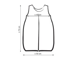 Śpiworek niemowlęcy- Simple chevron zielony