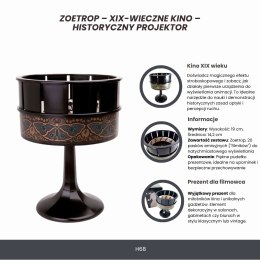 Zoetrop - XIX-wieczne kino - Historyczny Projektor - H68