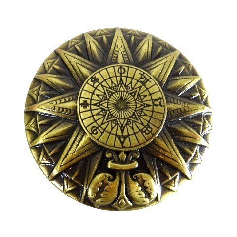 Kompas Solarny Mosiężny - Replika Renesans - H40