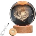 Szklana Kula 3D Droga Mleczna - Lampka Nocna LED USB - Gadżet na Biurko
 - KDM