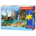 Puzzle 60el. dinosaurs world CASTOR