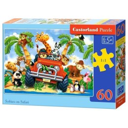 Puzzle 60el. softies on safari CASTOR
