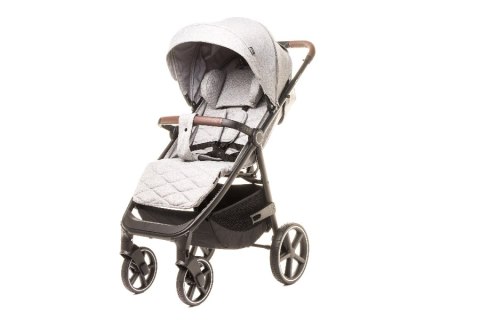 Wózek spacerowy STINGER PRO MELANGE LIGHT GREY 4 BABY