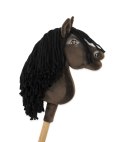 Hobby Horse Mały koń na kiju Premium ciemnobrązowy ciemogniady A5